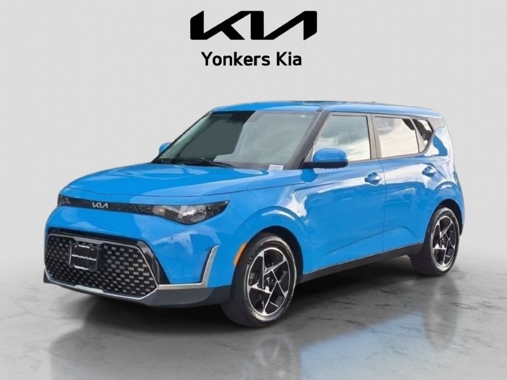 Certified Used 2023 Blue Kia EX image 1