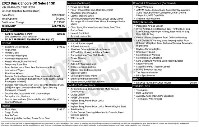 2023 Buick Encore GX Select AWD's photo