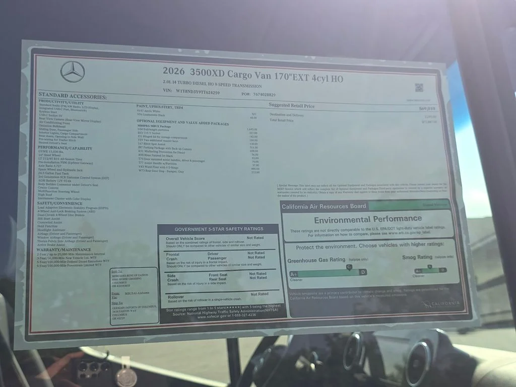 New 2026 Arctic White Mercedes-Benz Cargo 170 WB image 7
