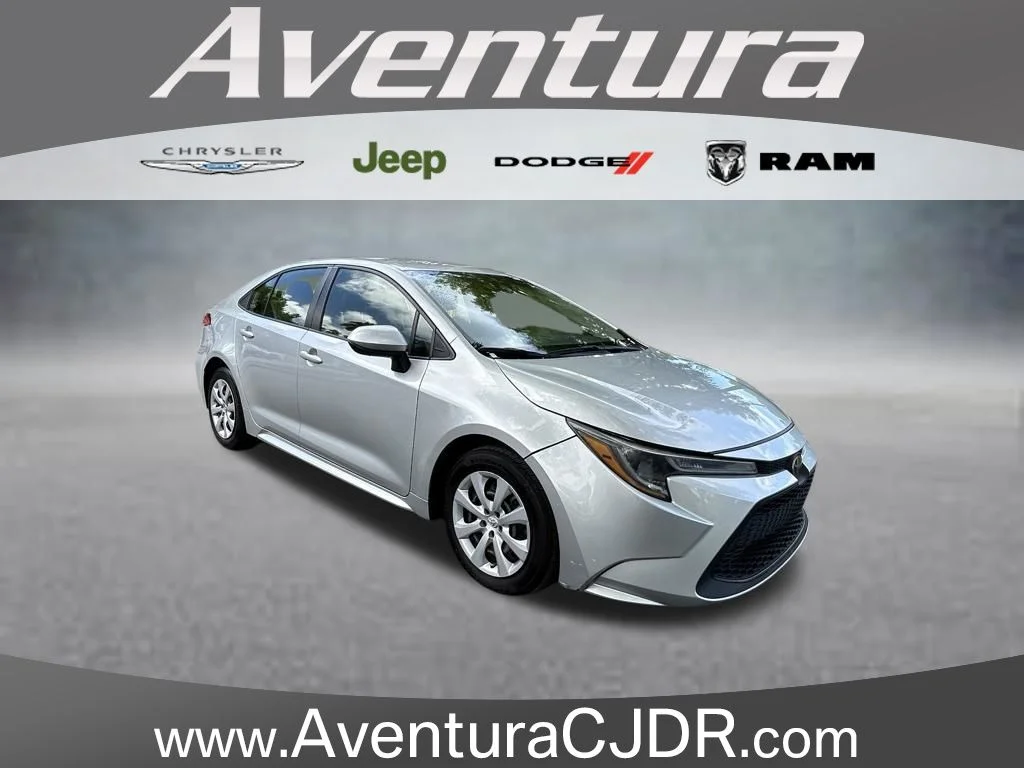 Certified Used 2022 Silver Toyota LE image 1