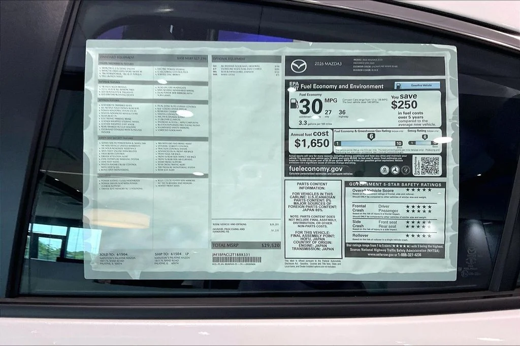 New 2026 Snowflake White Pearl Mazda 2.5 S Preferred image 14