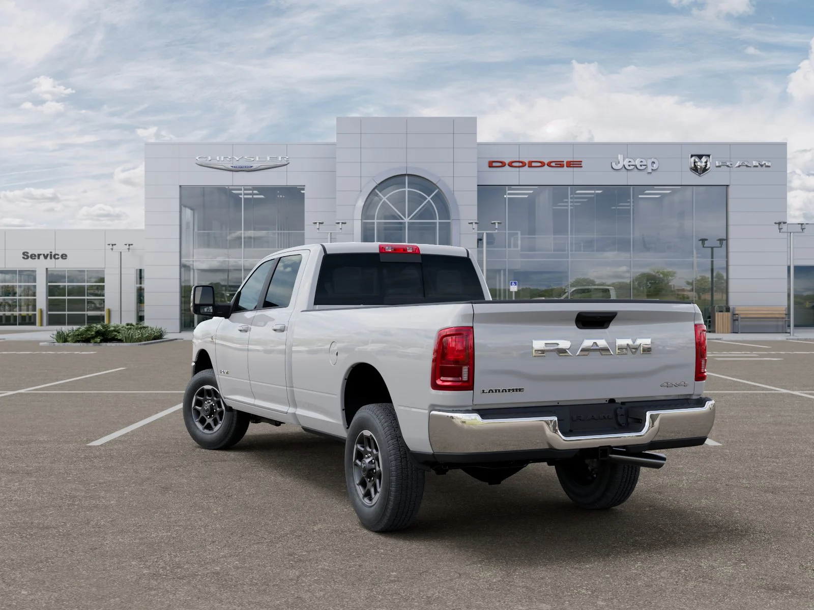 New 2026 Bright White Clear-Coat Exterior Paint RAM Laramie image 31