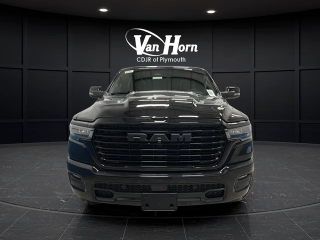 New 2026 Diamond Black Crystal Pearl-Coat Exterior Paint RAM Laramie image 2