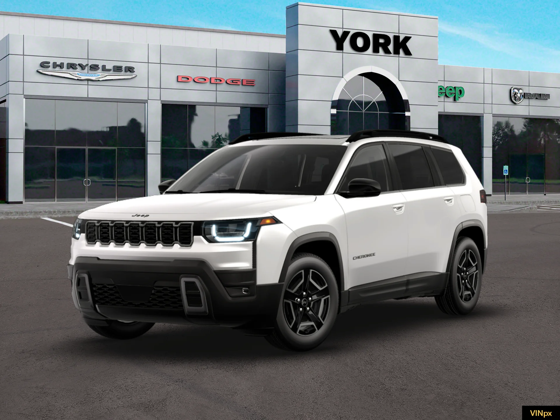 New 2026 Bright White Clear-Coat Exterior Paint Jeep Limited image 1