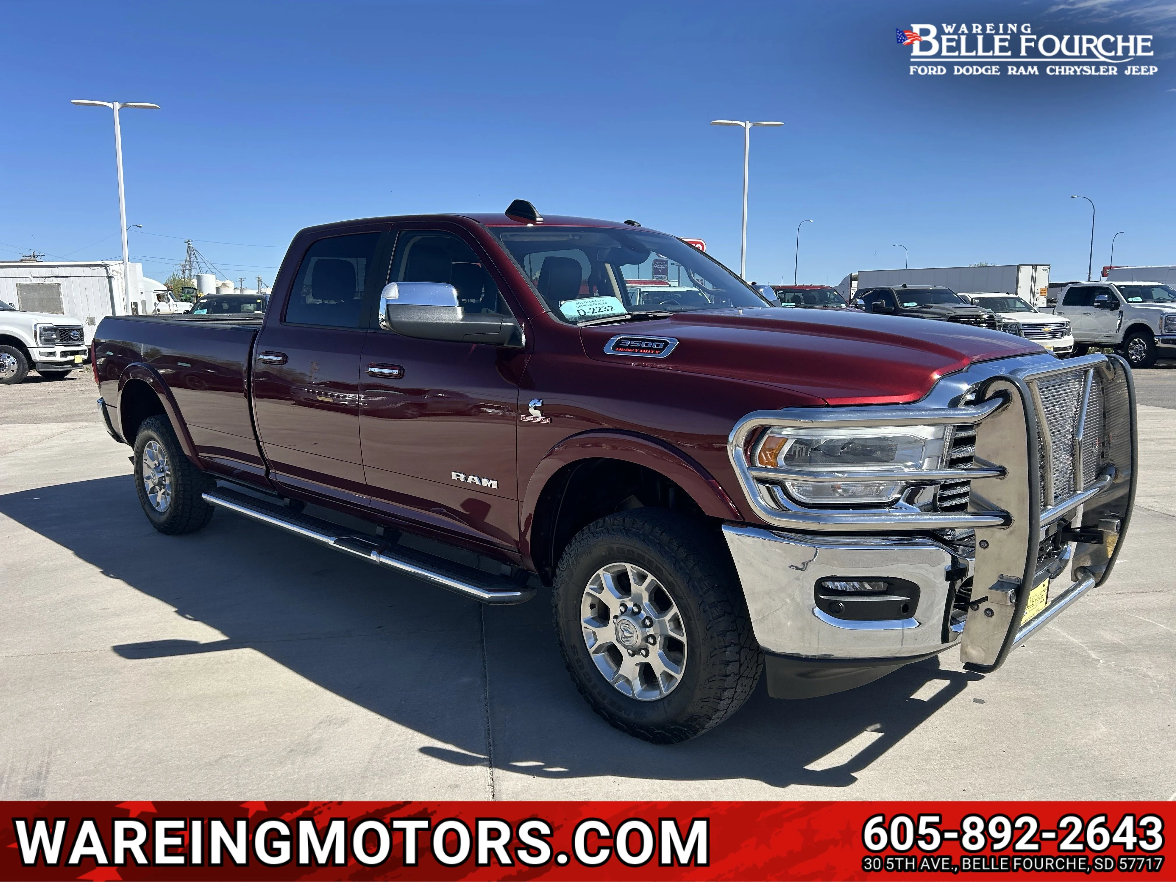 Used 2022 Delmonico Red Pearlcoat Ram Laramie image 1