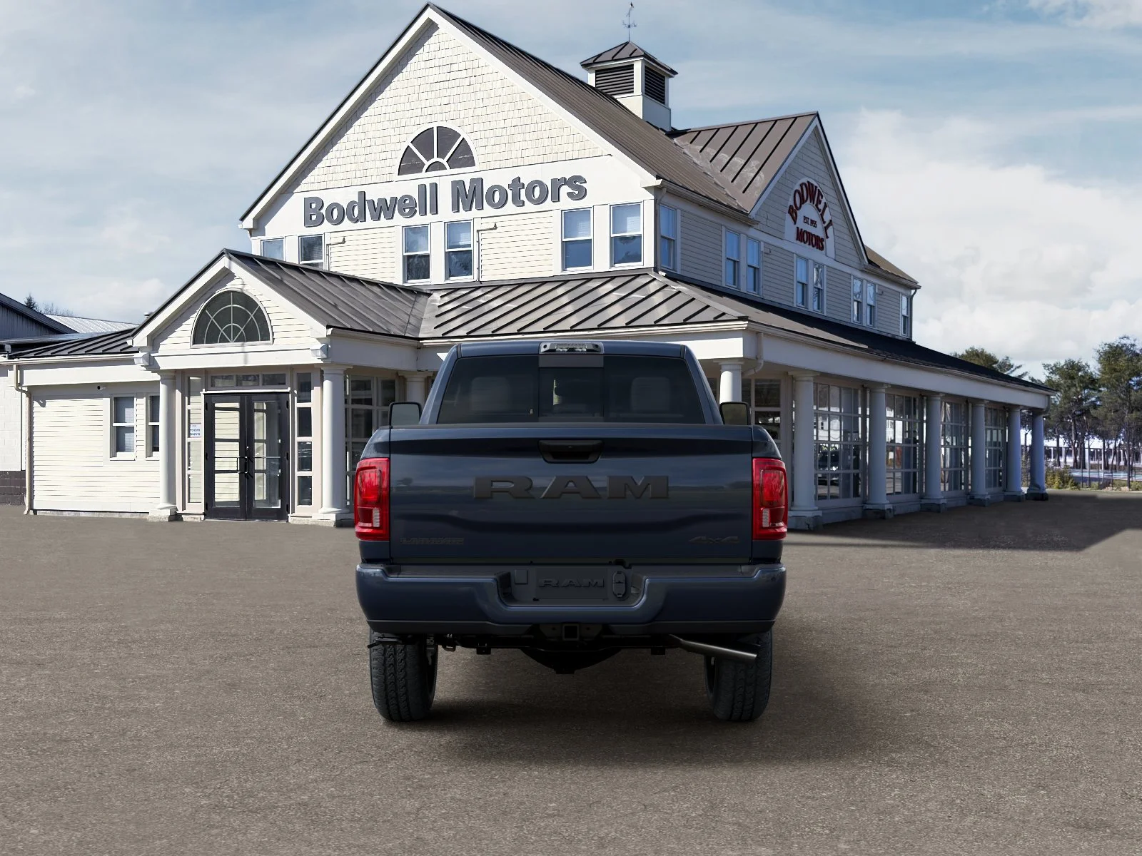 New 2026 Forged Blue Metallic Exterior Paint RAM Laramie Crew Cab 4x4 6