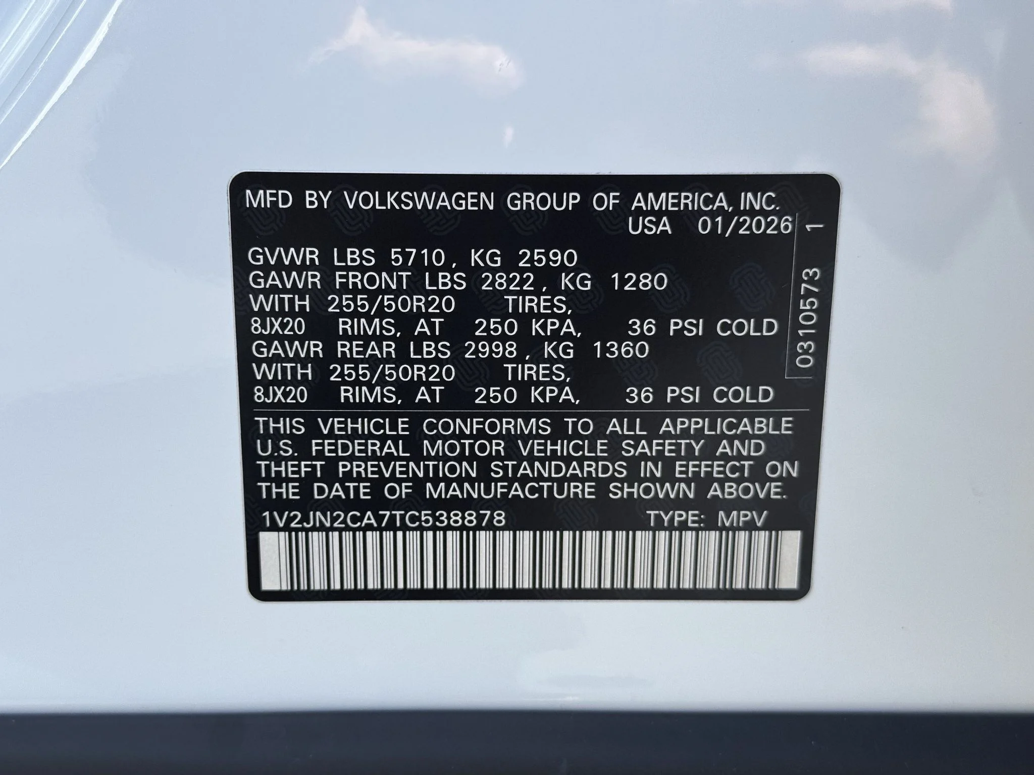 New 2026 Opal White Pearl Volkswagen 2.0T SE w/Technology image 40