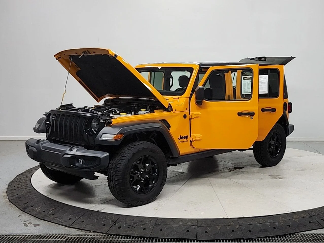 Used 2021 Orange Jeep Unlimited Willys image 11