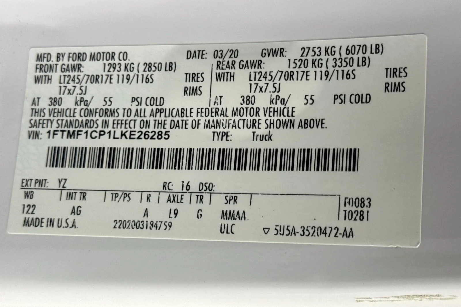 Used 2020 Oxford White Ford XL image 26