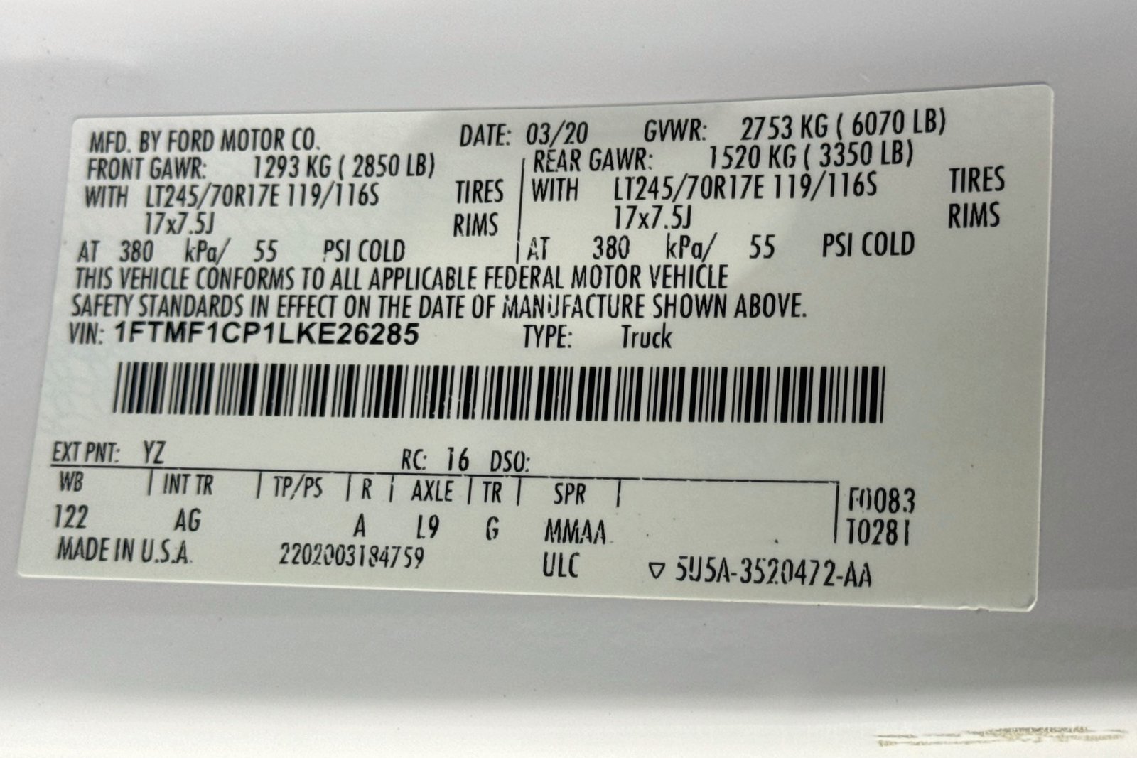 Used 2020 Oxford White Ford XL image 26