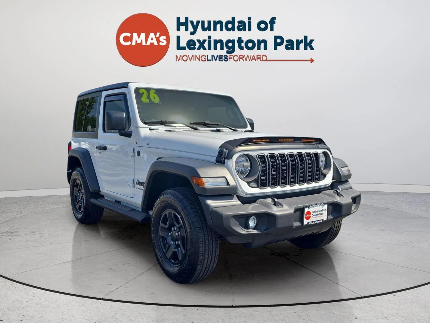 Used 2026 Bright White Clearcoat Jeep Sport image 1