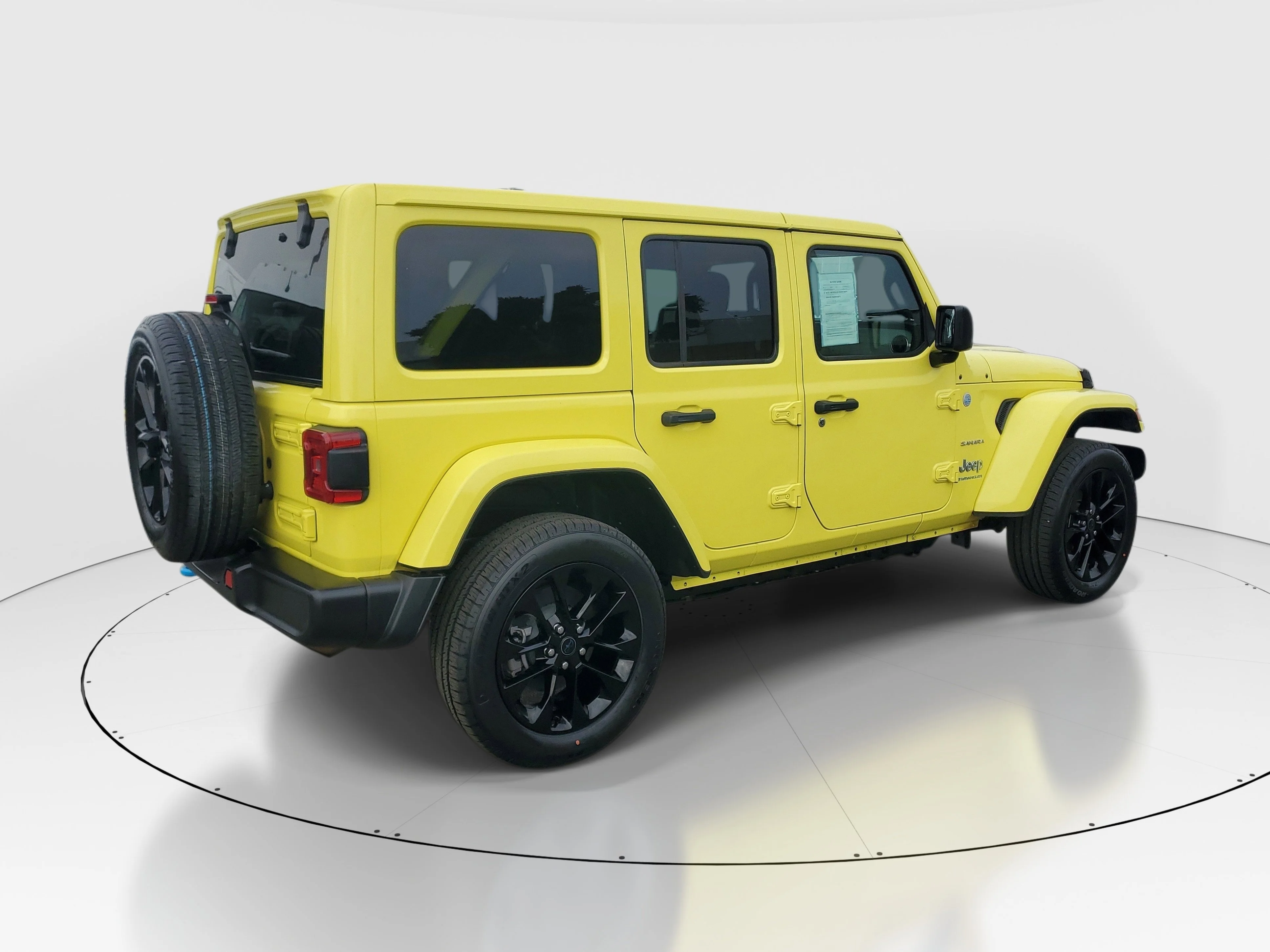 Used 2024 Yellow Jeep Sahara 4xe image 6