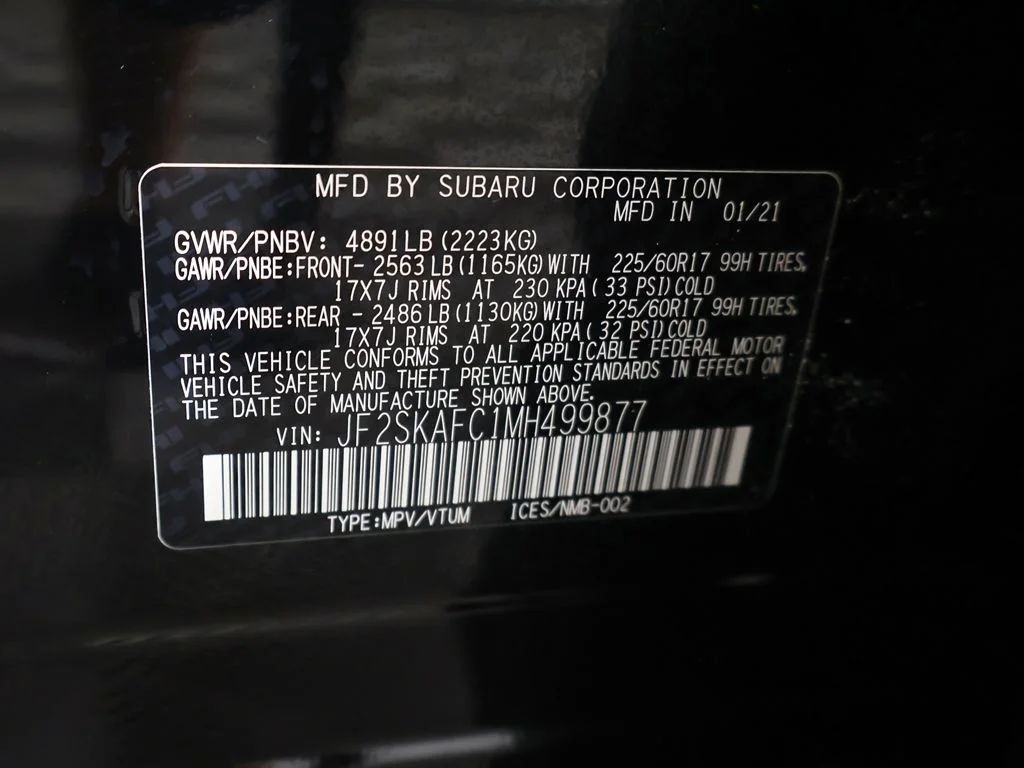 Used 2021 Black Subaru Premium image 52