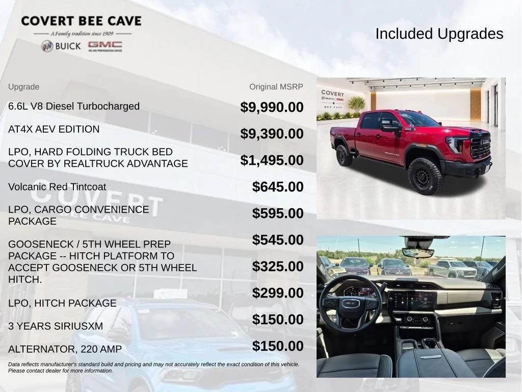Used 2025 Volcanic Red Tintcoat GMC AT4X image 10