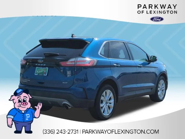 Used 2022 Blue Ford Titanium image 5