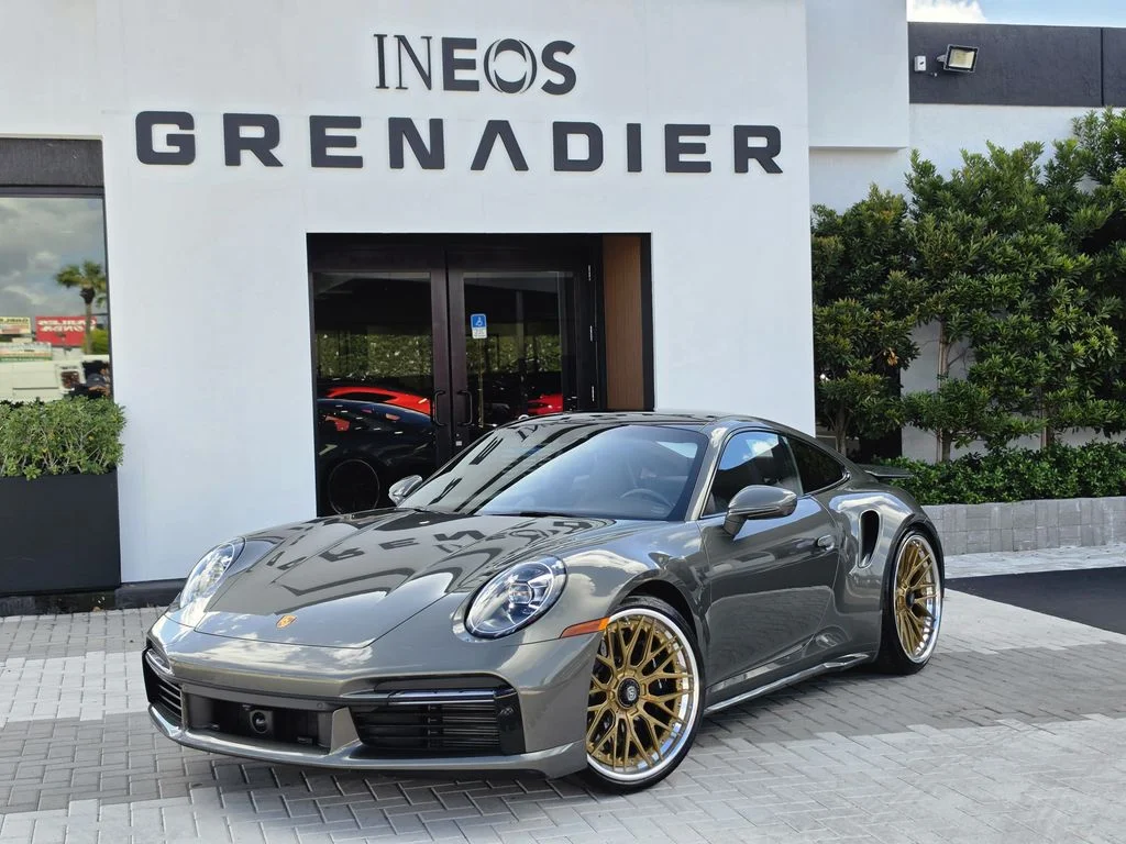 Used 2022 Green Porsche Turbo image 2