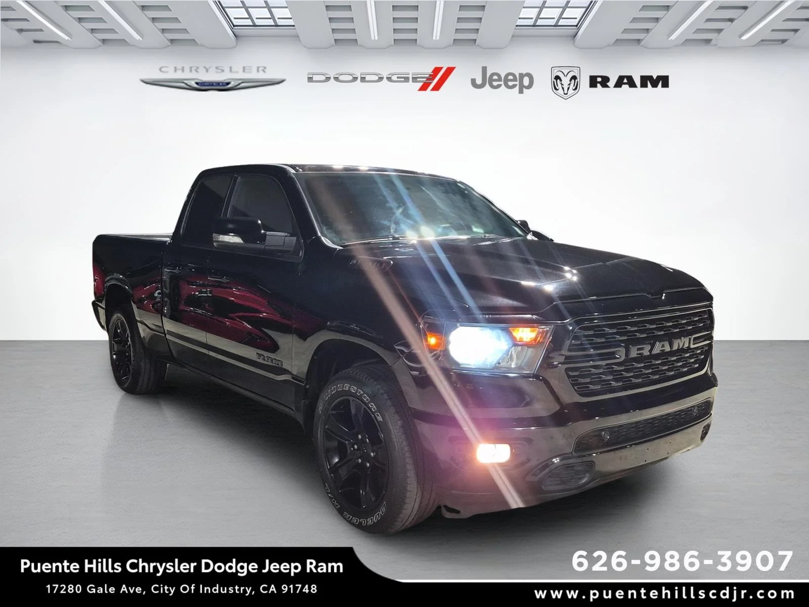 Certified Used 2022 Diamond Black Crystal Pearlcoat Ram Big Horn image 1