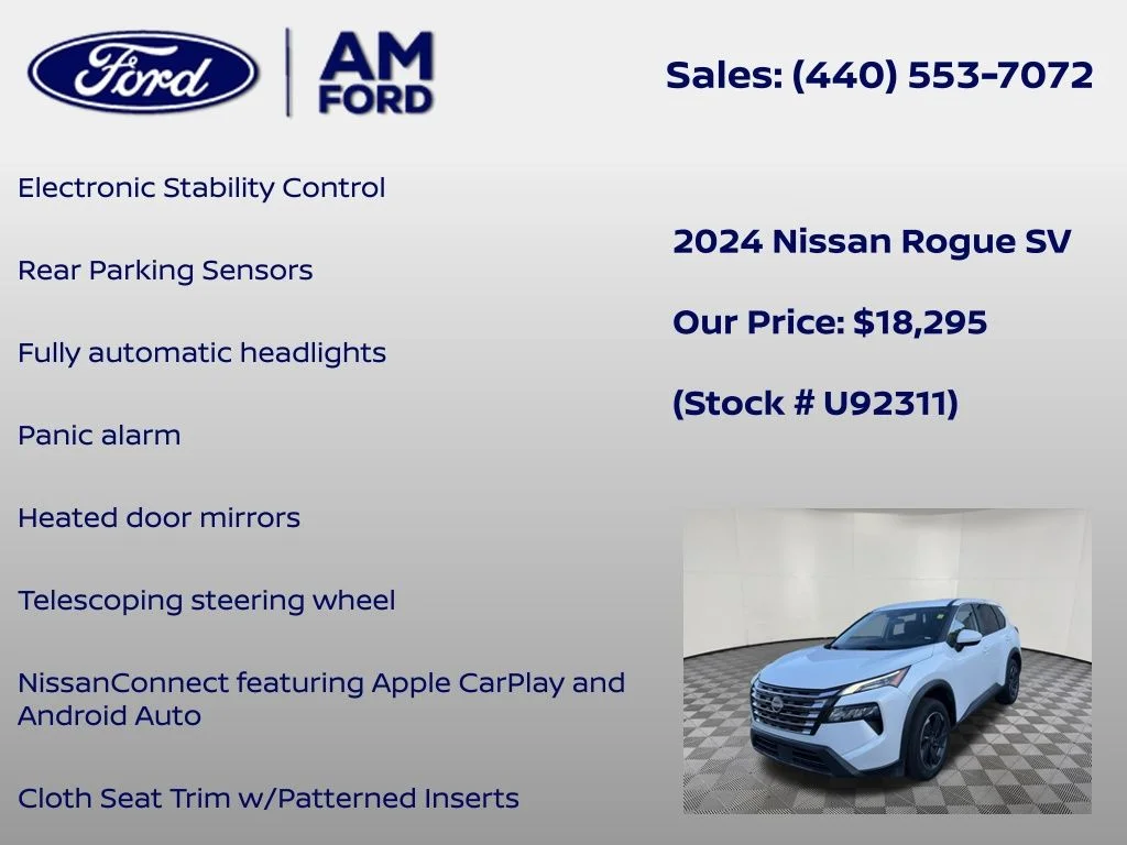 Used 2024 Pearl Nissan SV image 12