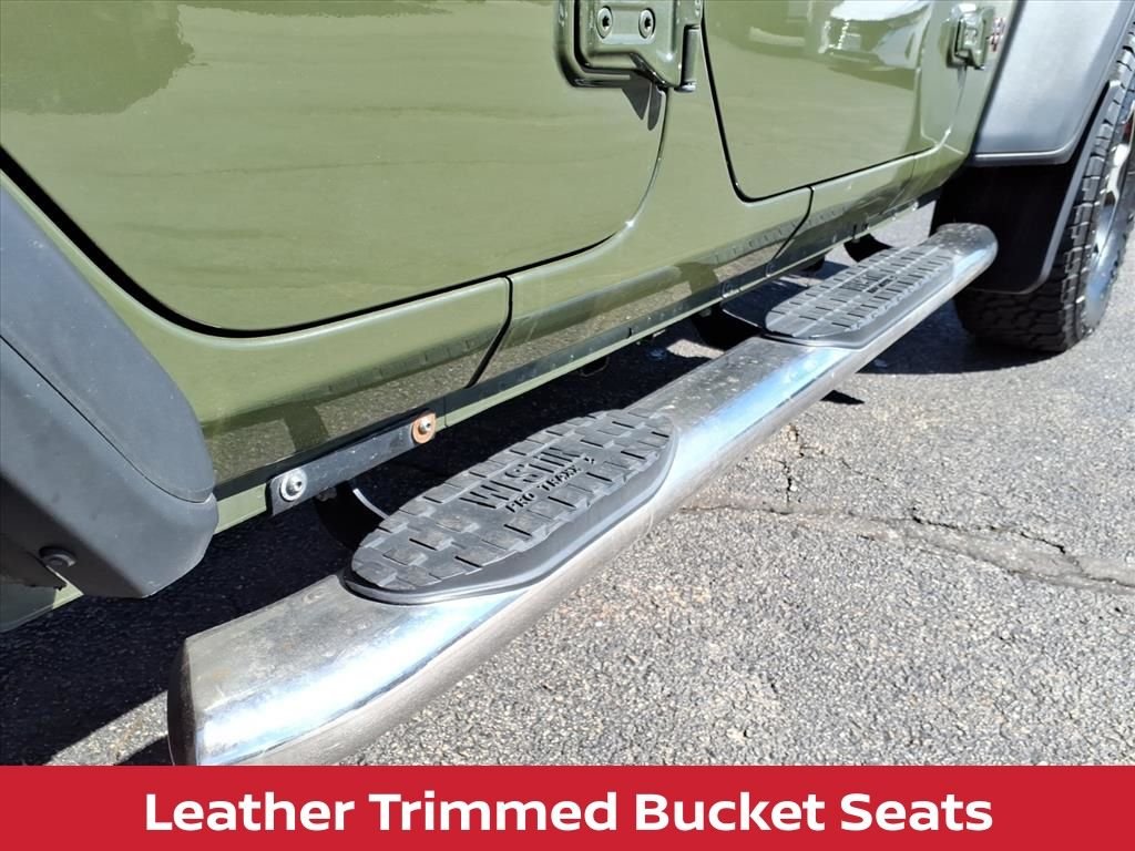 Used 2021 Sarge Green Clearcoat Jeep Unlimited Rubicon w/cold weather pkg, safety group & hard top image 31