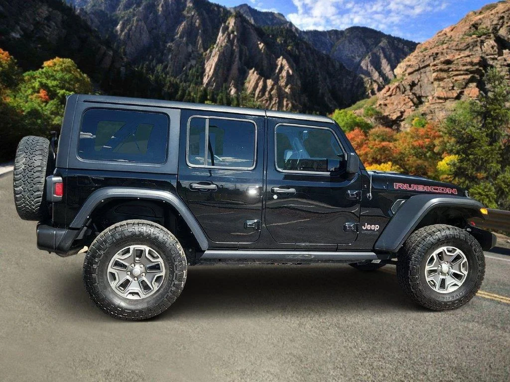 Used 2021 Black Clearcoat Jeep Unlimited Rubicon image 2
