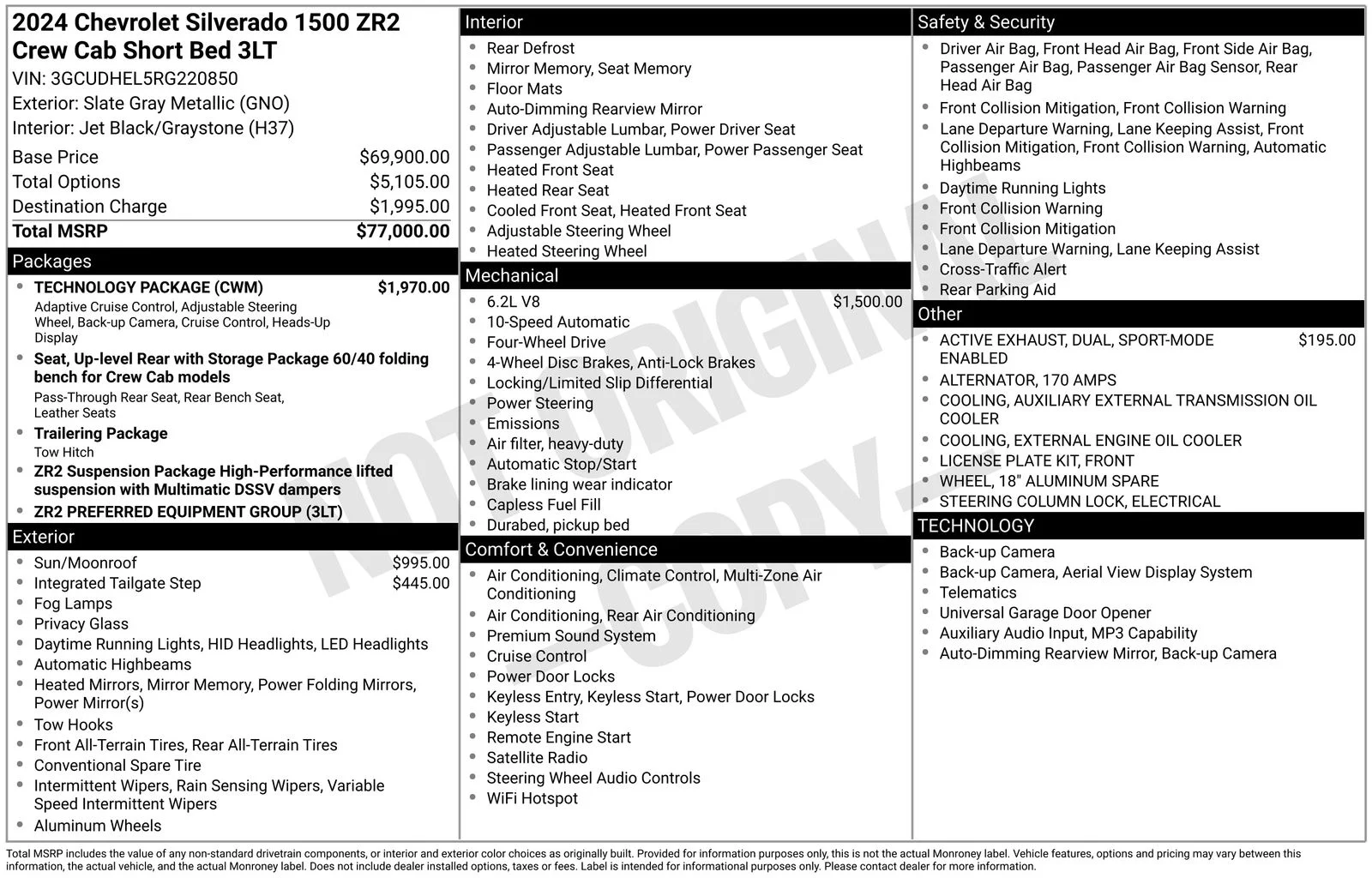 Used 2024 Gray Chevrolet ZR2 image 37