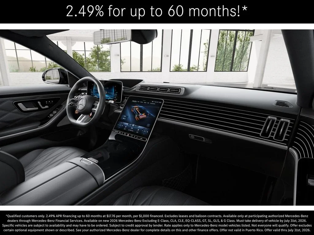 New 2026 Obsidian Black Metallic Mercedes-Benz AMG® S 63 E 4MATIC Sedan image 6