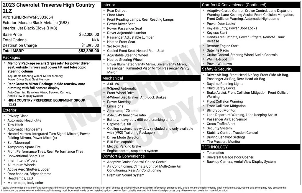 Used 2023 Black Chevrolet High Country image 6