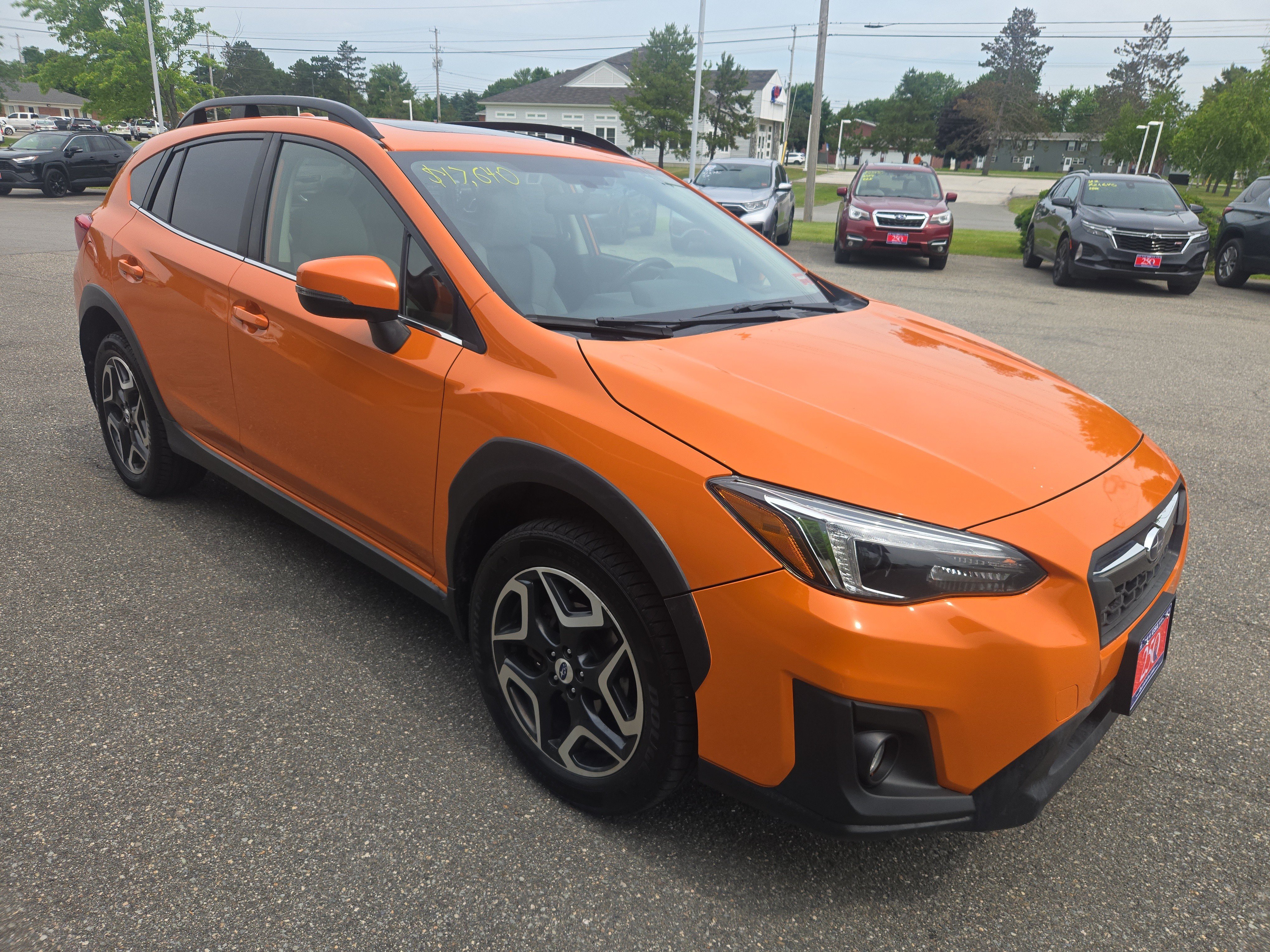 Used 2018 Sunshine Orange Subaru Limited image 3