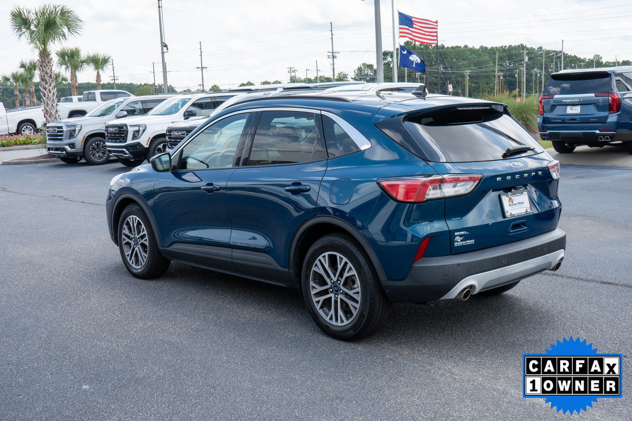 Used 2020 Dark Persian Green Metallic Ford SEL image 5