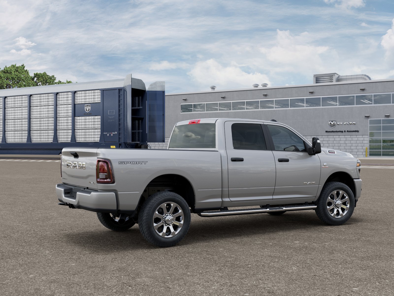 New 2026 Silver-Zynith Exterior Paint RAM Big Horn image 2