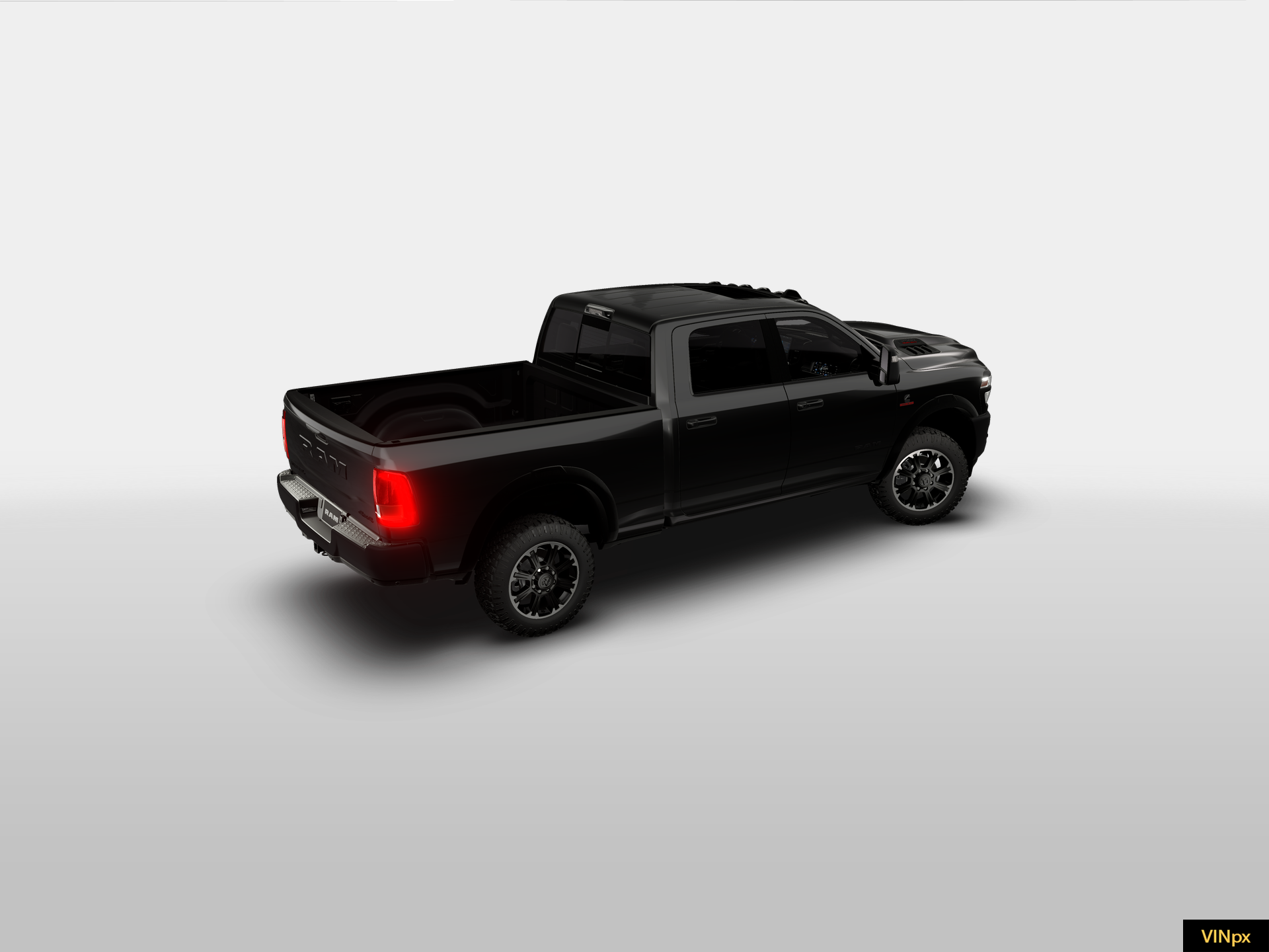 New 2026 Diamond Black Crystal Pearl-Coat Exterior Paint RAM REBEL image 6