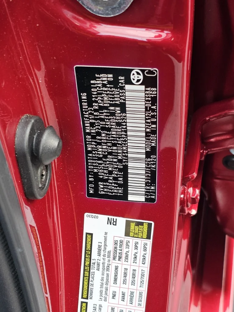 Used 2023 Red Toyota SE image 30