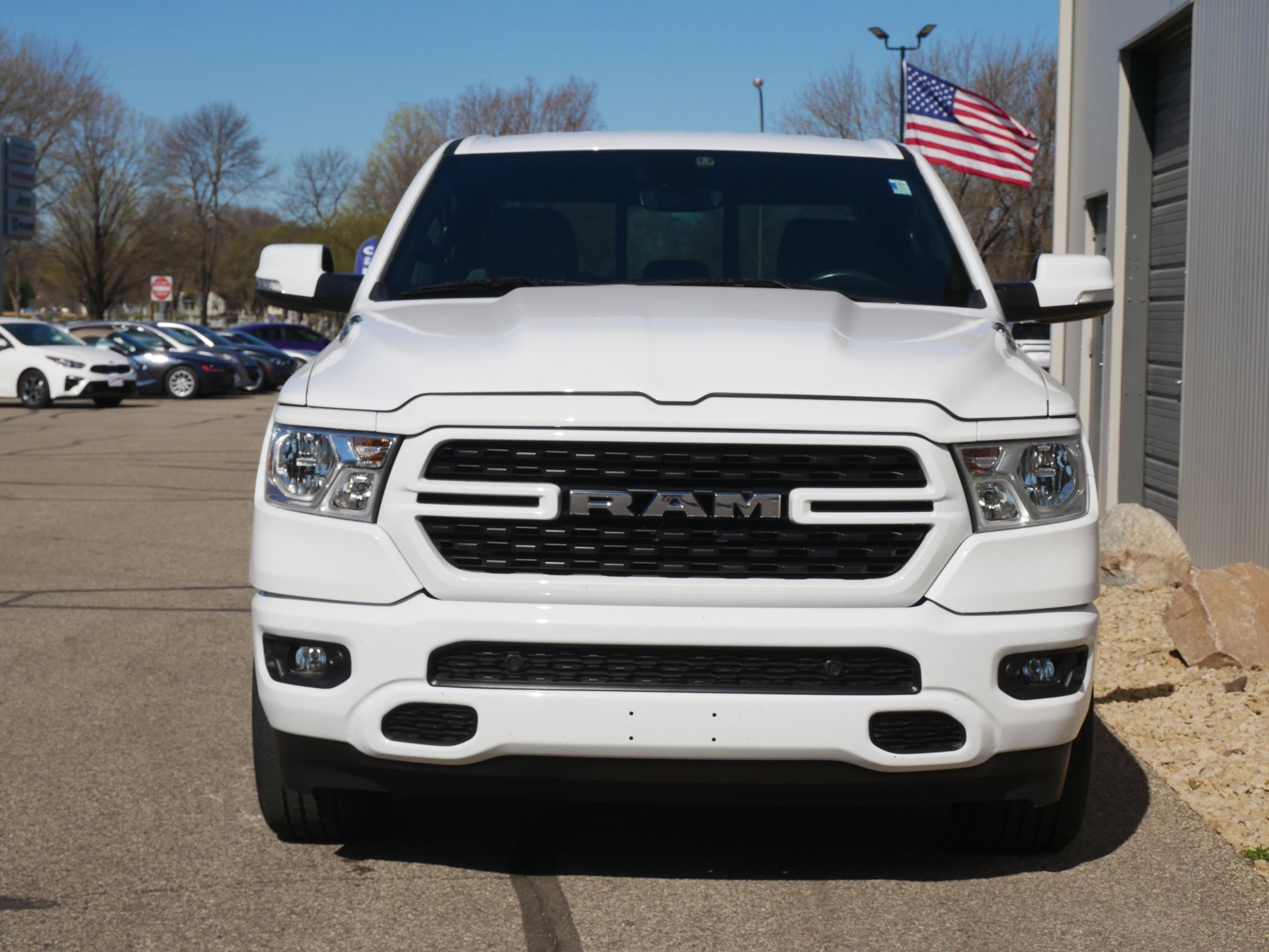 Used 2022 Bright White Clearcoat Ram Big Horn image 8