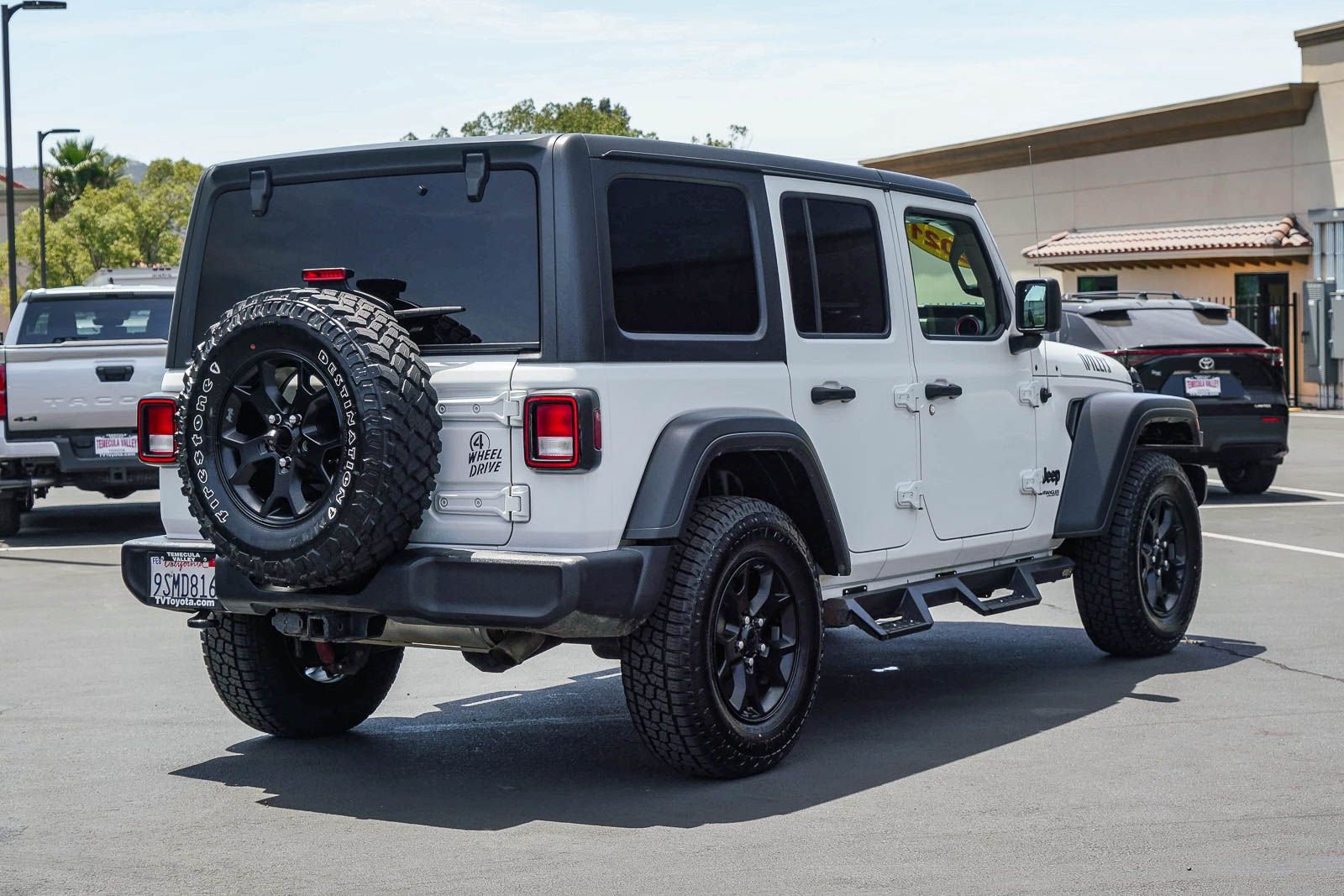 Used 2021 Bright White Clearcoat Jeep Unlimited Willys image 7