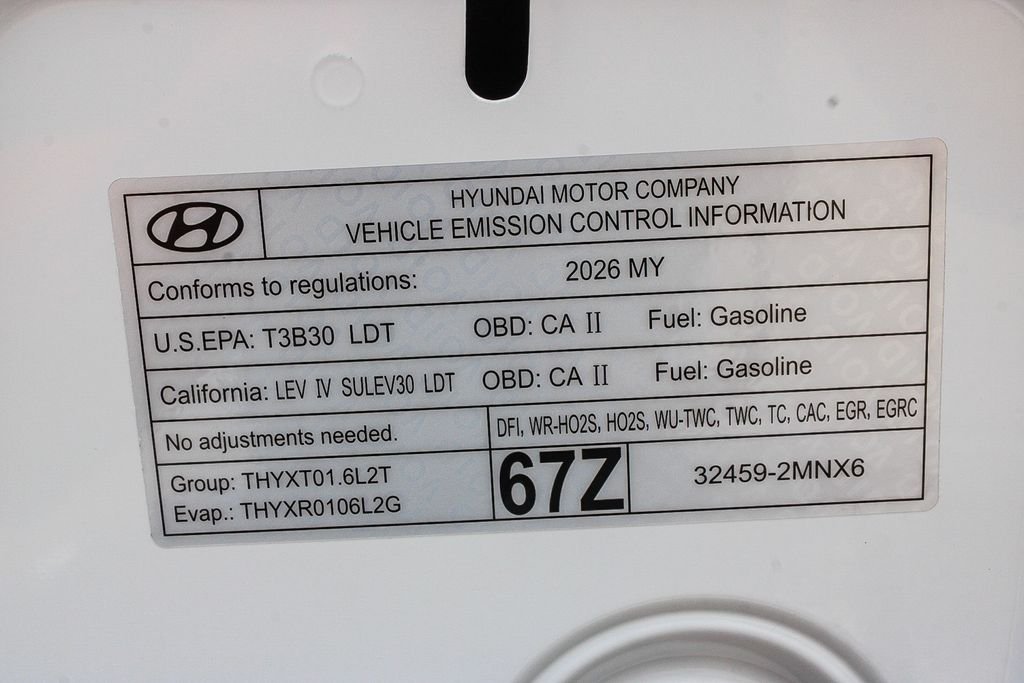 New 2026 White Hyundai SEL image 28