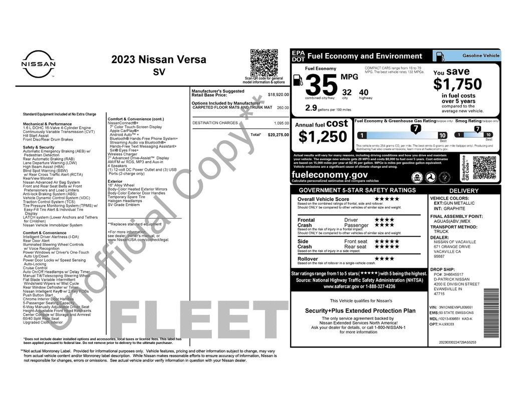 Used 2023 Gray Nissan 1.6 SV image 30