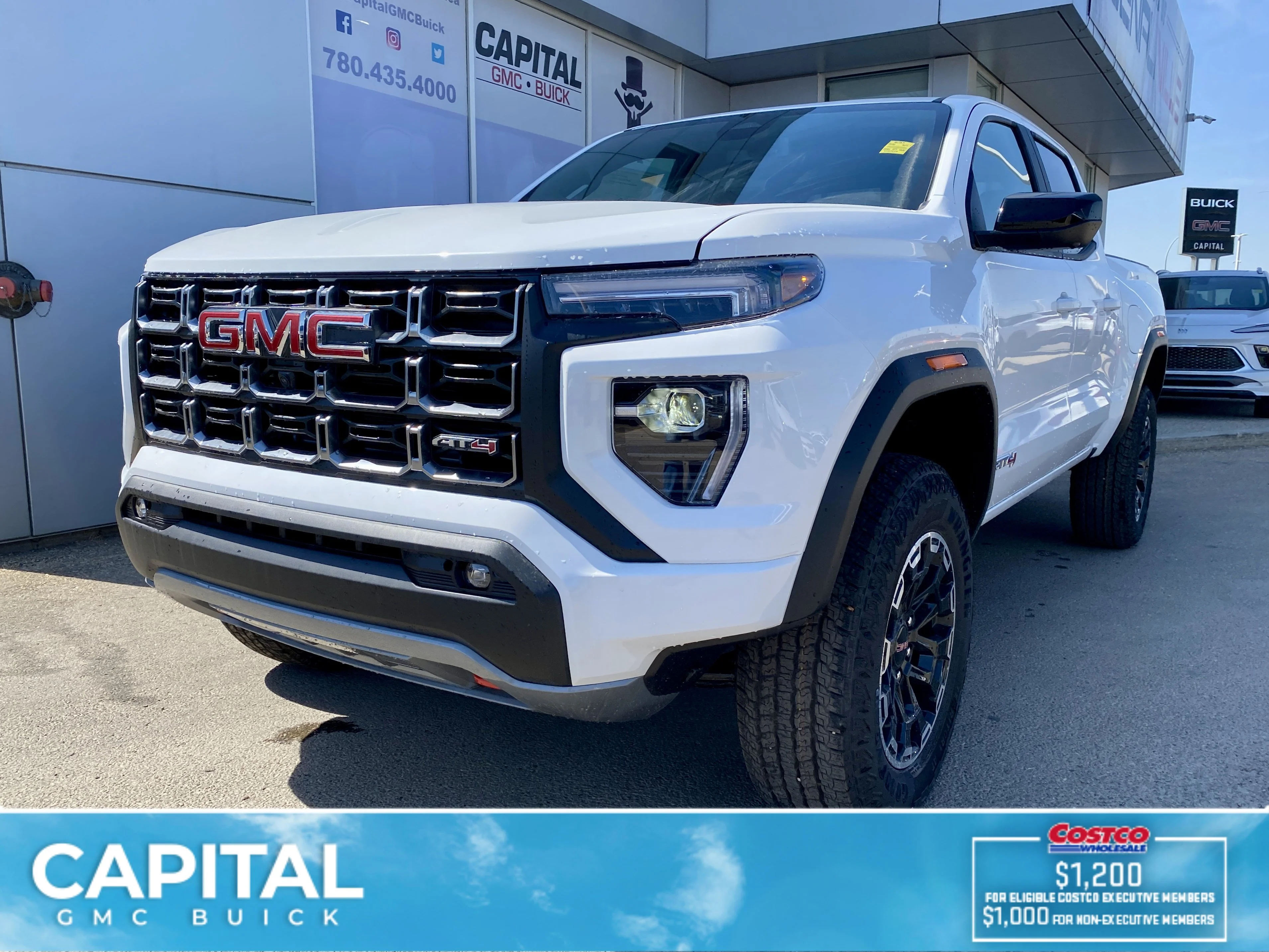 New 2026 Summit White GMC 4WD AT4 image 2