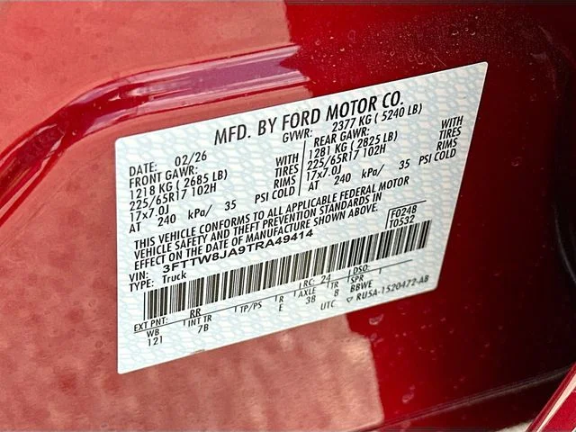 New 2026 Ruby Red Metallic Ford XLT image 19