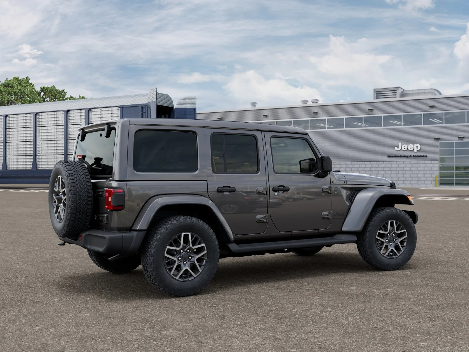 New 2026 Granite Crystal Metallic Clear-Coat Exterior Paint Jeep Sahara image 2