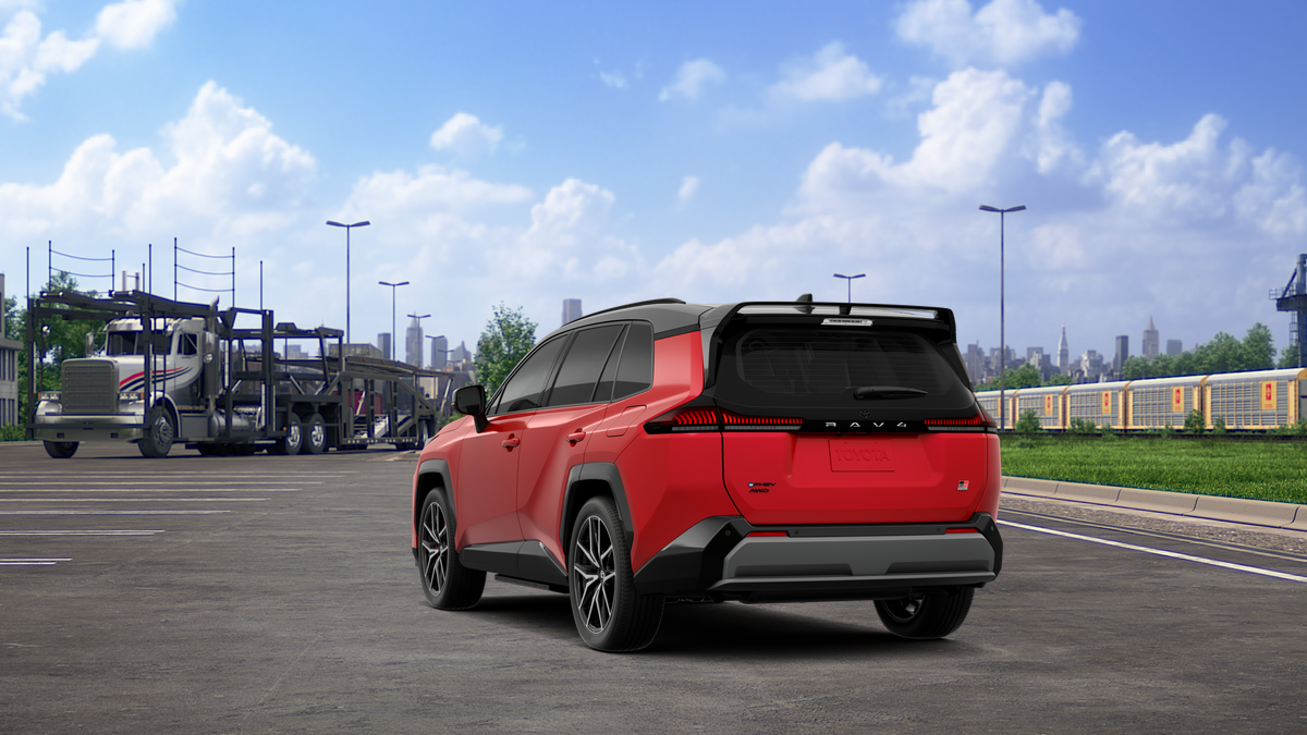 New 2026 Supersonic Red with Midnight Black Metallic roof Toyota GR SPORT image 7