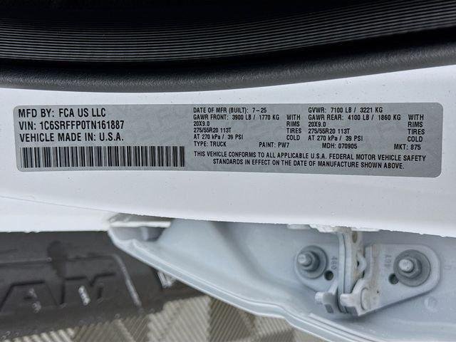 New 2026 Bright White Clear-Coat Exterior Paint RAM BIG HORN image 30