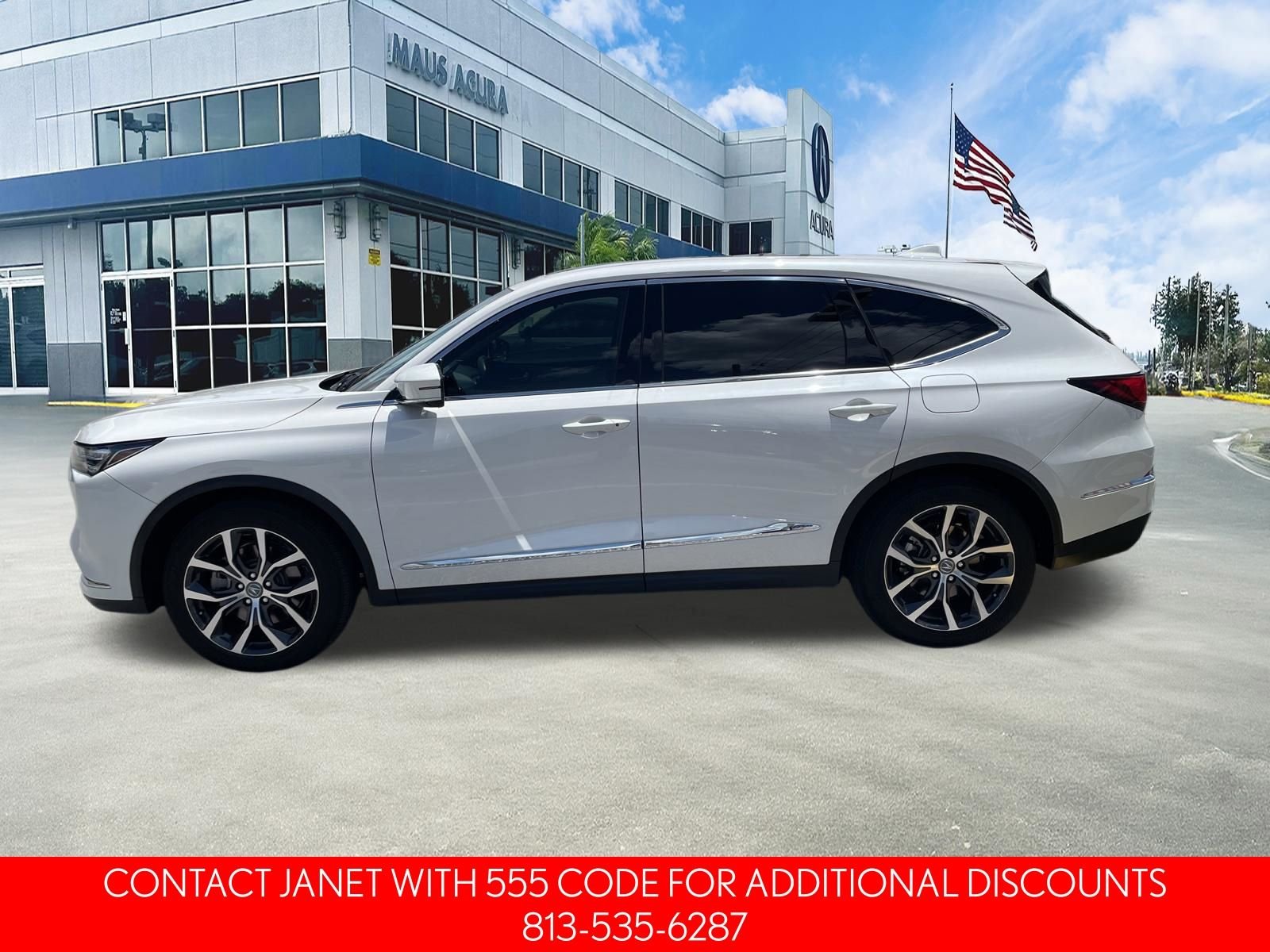 Used 2023 Platinum White Pearl Acura Technology image 3
