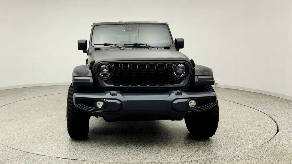 Used 2024 Black Clearcoat Jeep Willys 4x4 w/ Black Freedom Top & Trac-Lok Axle image 2