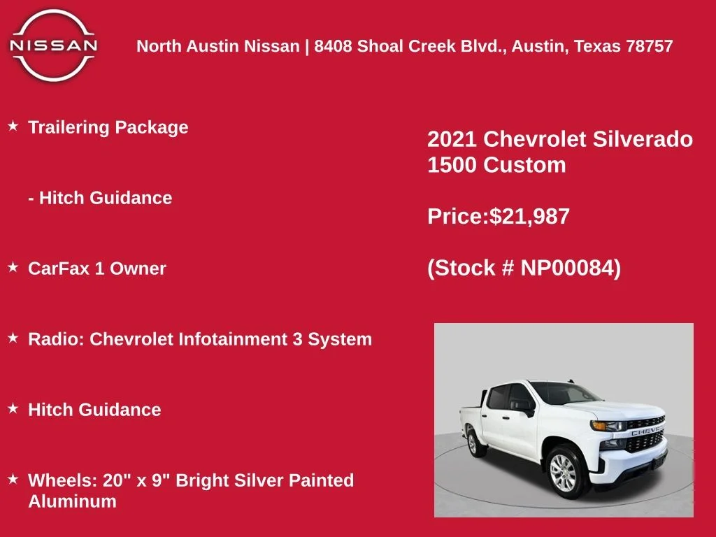 Used 2021 White Chevrolet Custom image 11
