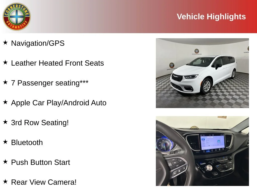 Used 2025 Chrysler Pacifica Select with VIN 2C4RC1BG8SR512807 for sale in Elk River, Minnesota