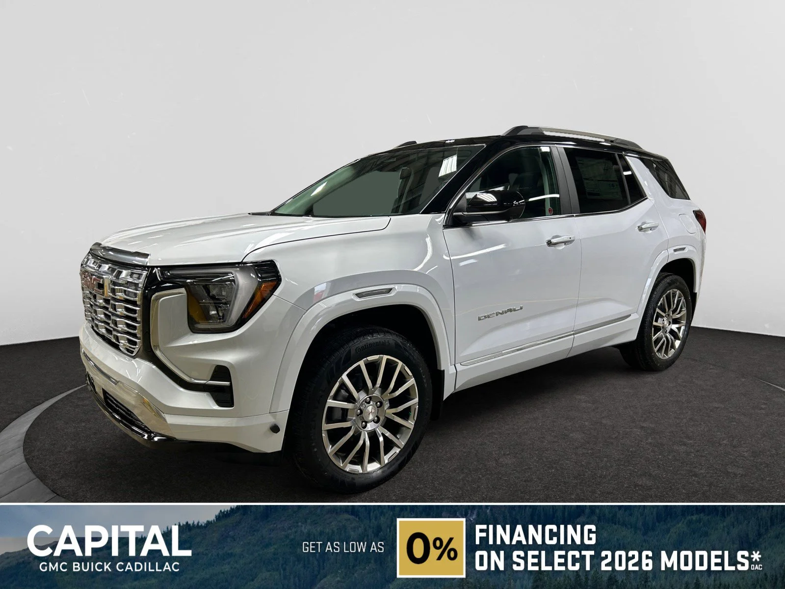 New 2026 Glacier White Tricoat GMC AWD Denali image 1