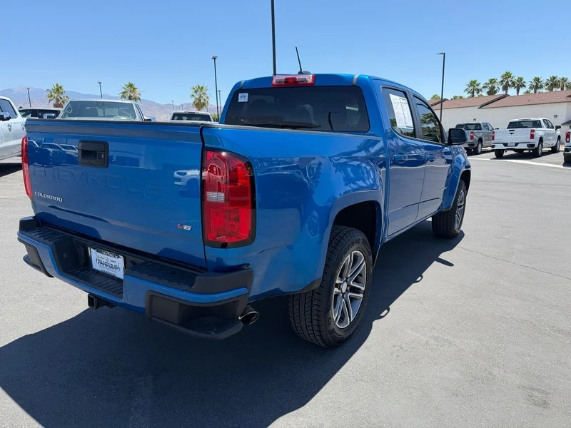 Used 2021 BRIGHT BLUE METALLIC Chevrolet 2WD Work Truck image 3