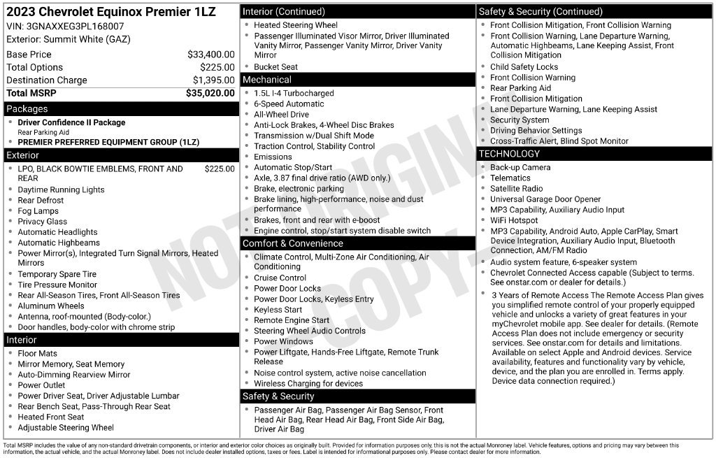 Used 2023 White Chevrolet Premier image 23
