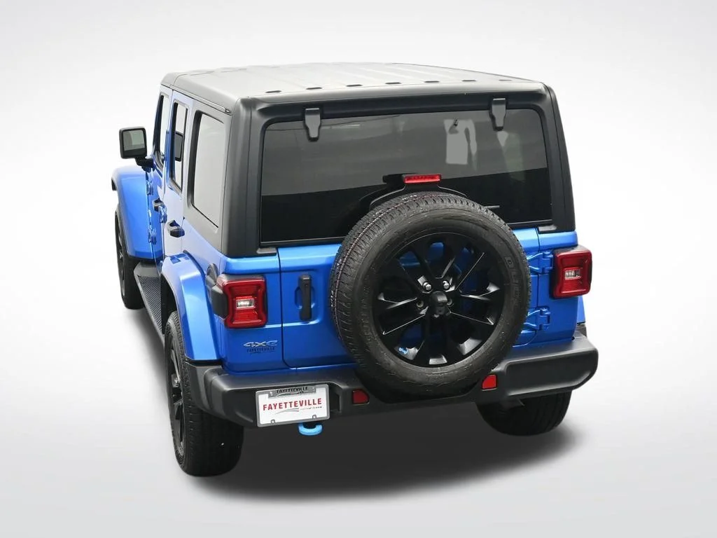 Used 2022 Blue Jeep Unlimited Sahara 4xe image 27