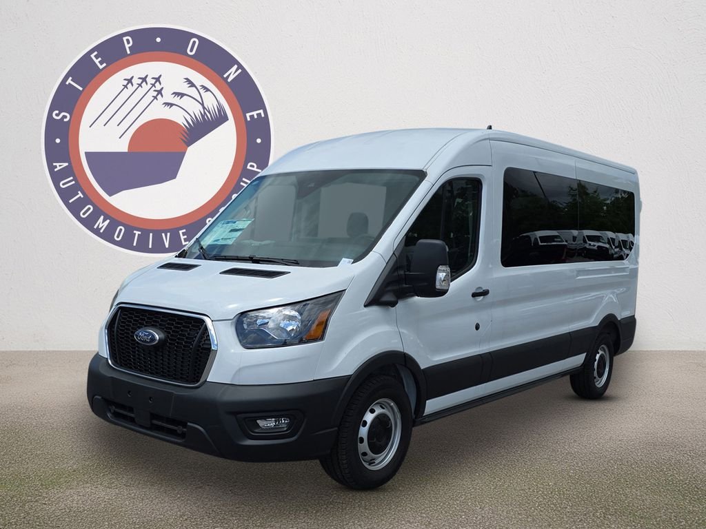 New 2025 Oxford White Ford Passenger Van XL image 2
